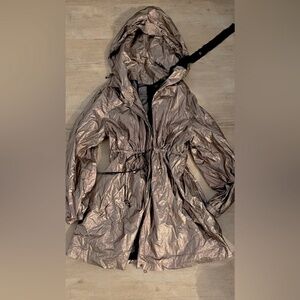 Aviva on earth rose gold rain jacket